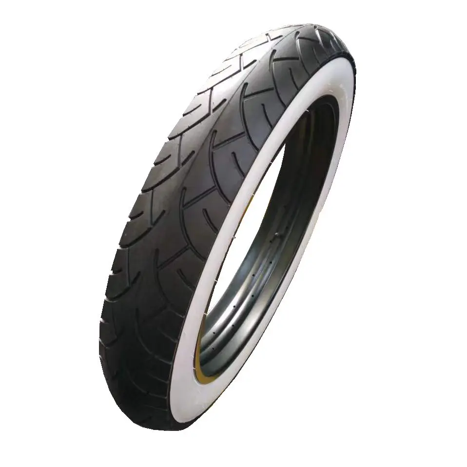 24X5.0 Road Fat E Bike Tire / Aluminum Frame Bike Tire / MTB Black Color White Wall Bicycle Fat Tire