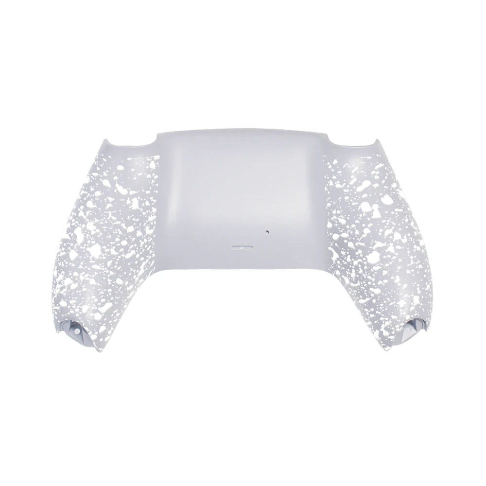 
Soft Touch Feeling Textured White Bottom Shell 3D Splashing Cover for PS5 Slim Pro Game Controller 