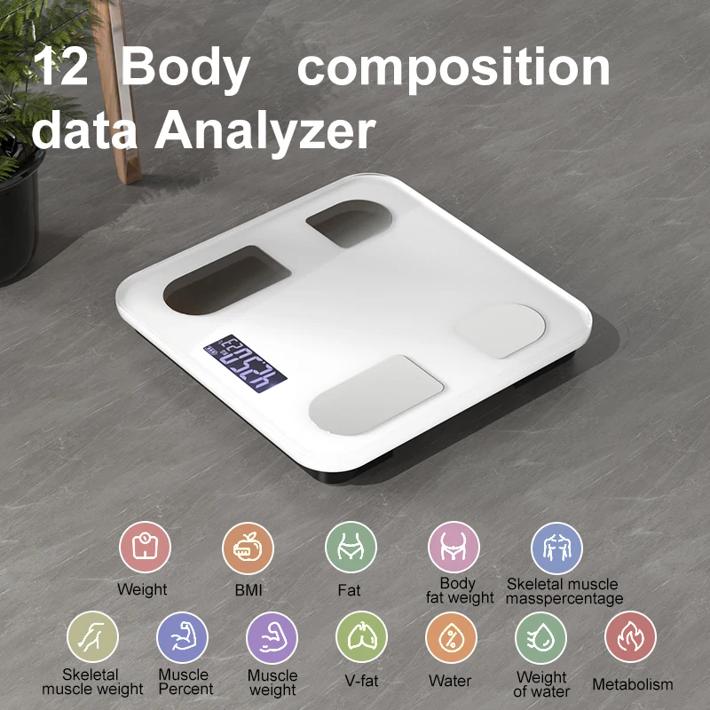Good Price Personal Household Weight Balance Scale Tempered Glass Scale Bluetooth Smart Weight Digital Body Fat Scale