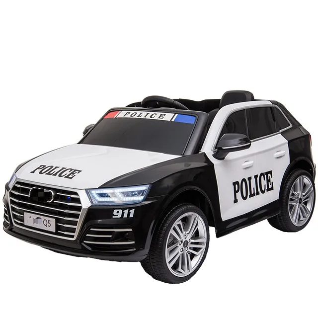 12V Kids Ride On Car SUV Truck Toys Remote Control Siren Children Electric Police Car