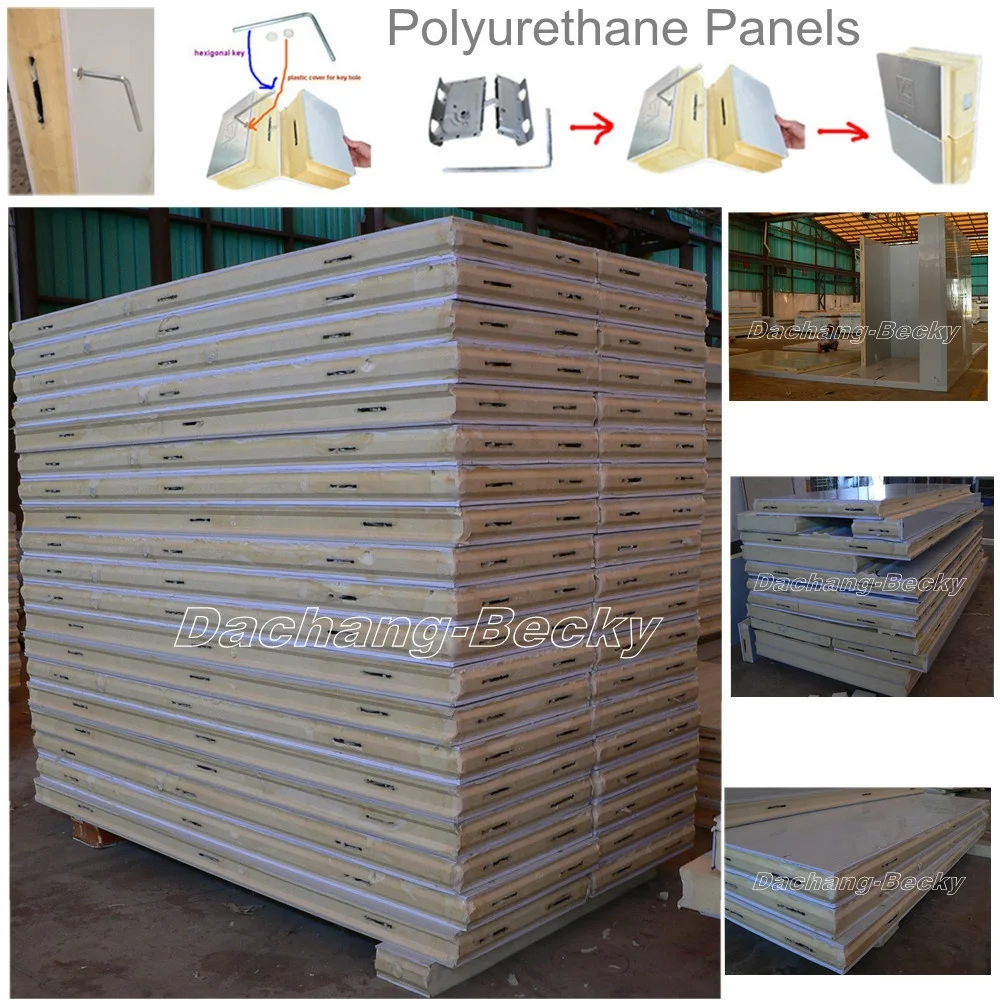 ASTM E84-13a Class A Polyurethane Insulation Cold Room Panel