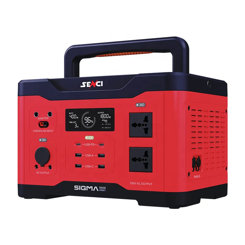 Senci MPPT Solar Rechargeable Power Station 300W 800W 1800W Power Station Portable for outdoor home