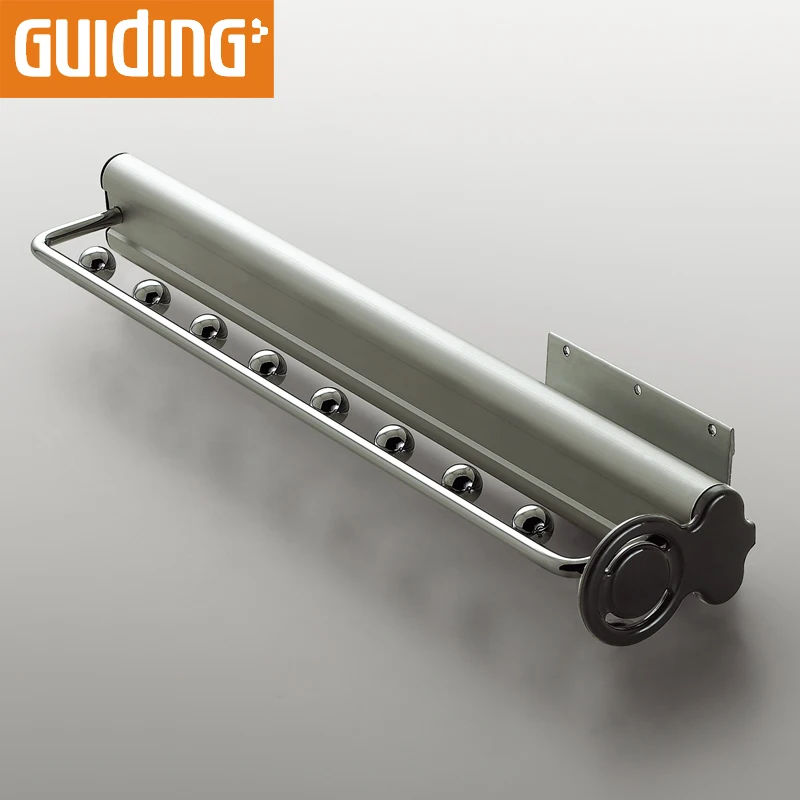 Wardrobe aluminum coat hanging display rack for clothes