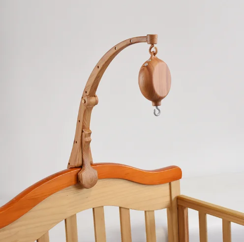 Hot New Wooden Crib Mobile Arm Baby Bed Bell Bracket Beech Baby Crib Mobile Arm Holder Good For Crib Playpen Stroller