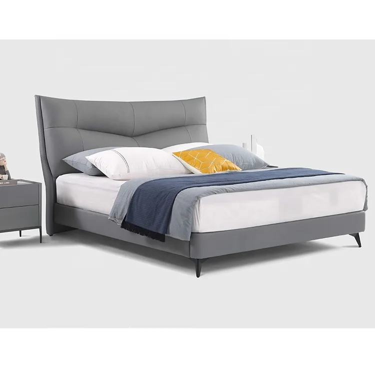 Luxury Bedroom Modern Double Bed with Storage Space Up-holstered Beds king Size Bed