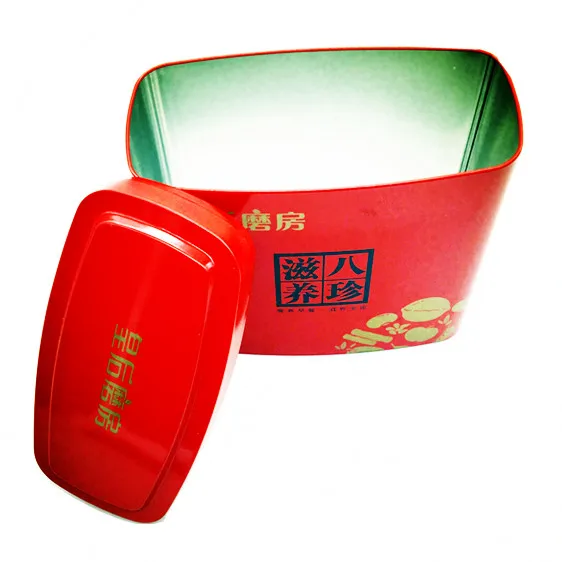 
Square-shapef Storage Box Tinplate Candy Tin Metal Cans metal box 