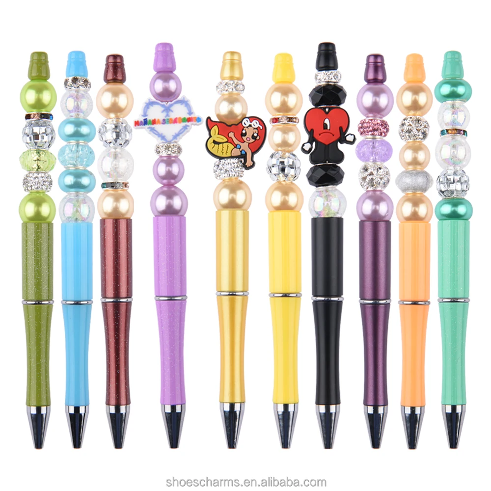 Ready to Ship high quality 3D Animal Character pen topper promotional Kids focal bead for DIY craft pen tops making  accessories