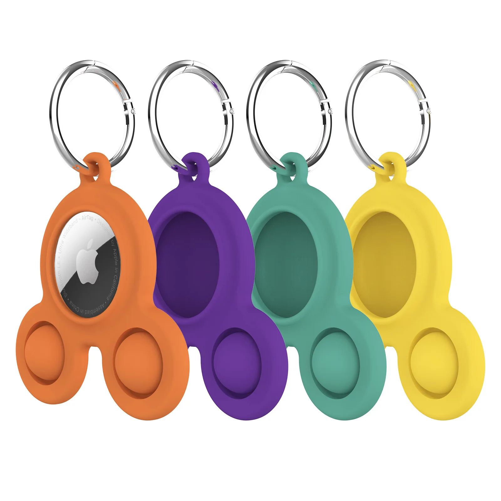 Pet tracking anti-lost elderly child guard baggage wallet key cellphone anti-lost soft silicone Protector Case key chain