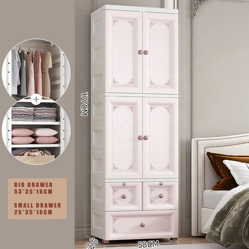 Mutli-layers 3/4/5 layers clothes cupboard wardrobe with hanging and drawer cabinet