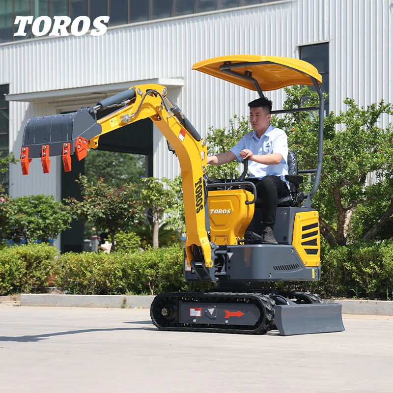 Chinese Factory kubota engine mini Excavator 1 Ton Hydraulic crawler Euro 5 Smallest Mini Excavators 1 Ton Free Shipping
