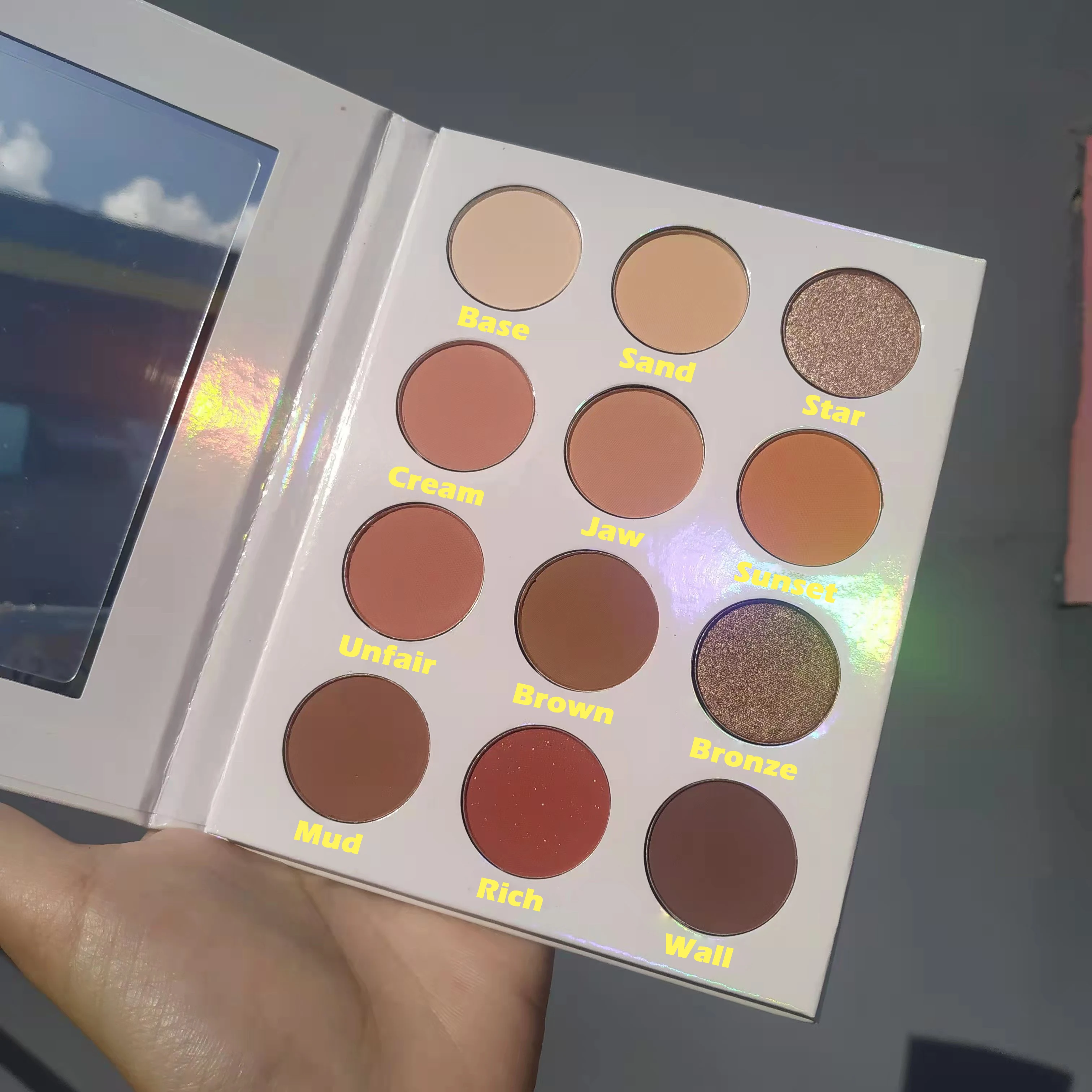 Pick Your Own Colors Private Label High Pigment 12 Color Eyeshadow Palette