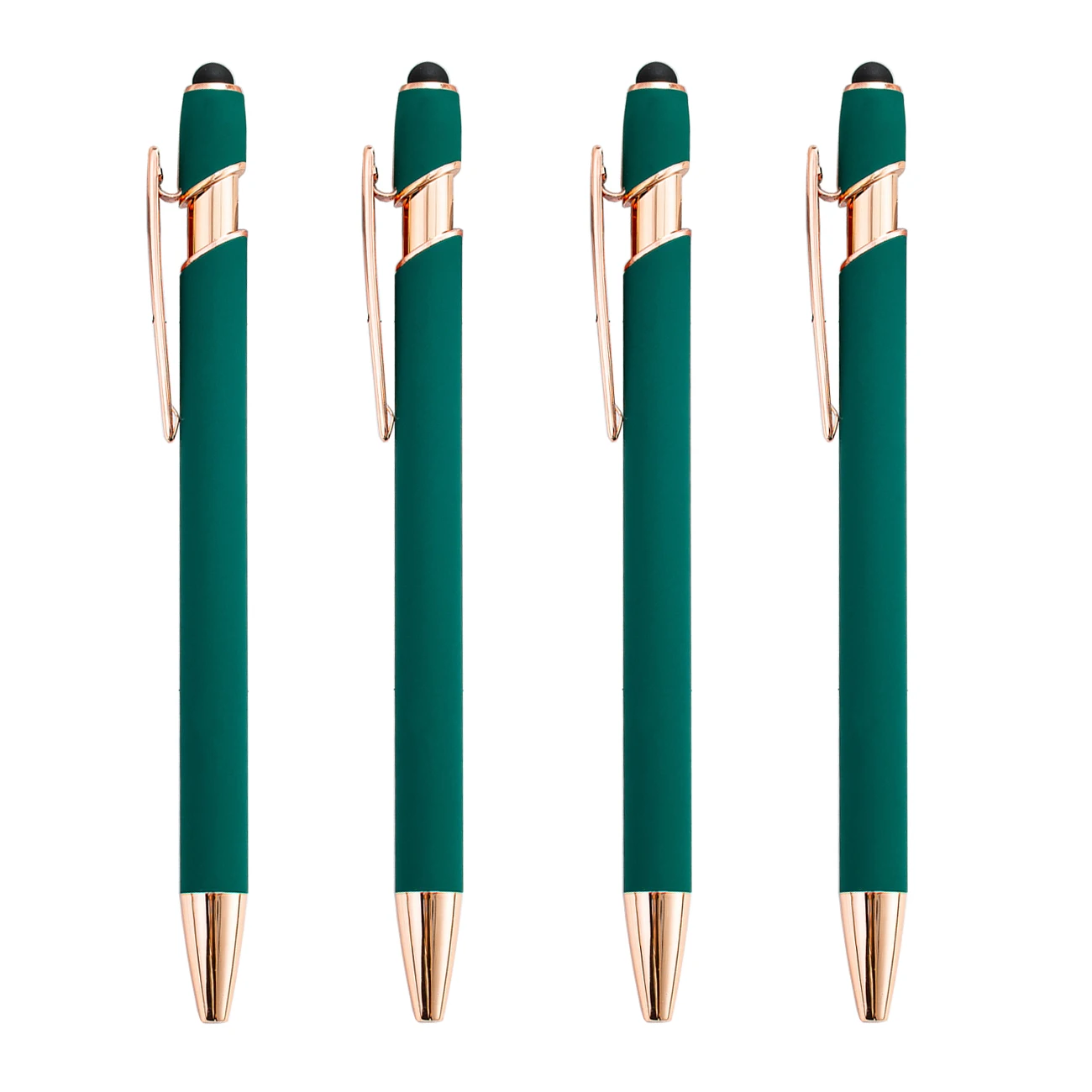 Hot sale bottle green rose goldrejection stylus pen for apple ipad phone pencil custom logo aluminium stylus touch pen universal