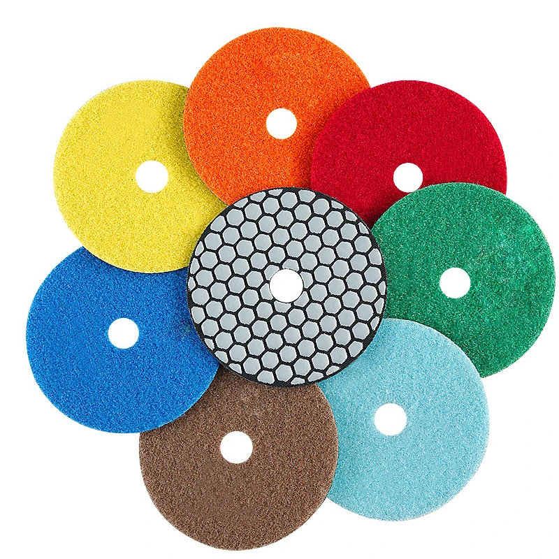 Granite stone polishing ceramic tile chamfering edge trimming angle grinder grinding plate marble dry grinding disc