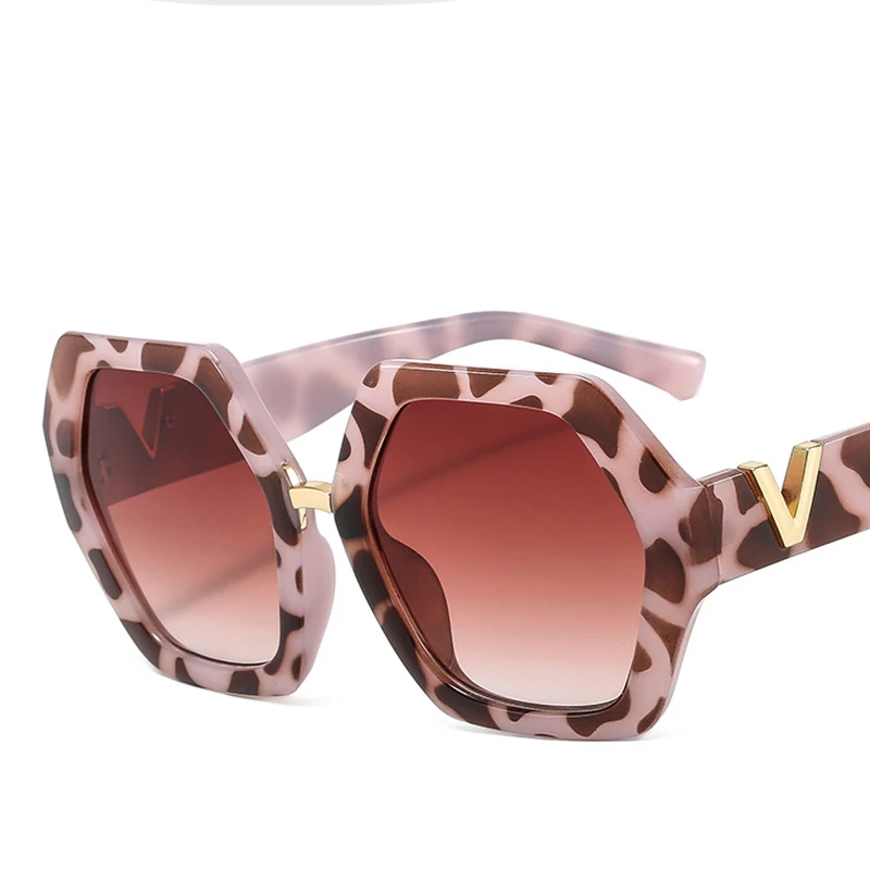 new Personalized polygonal snake pattern women shades fashion luxury sunglasses wholesale custom logo fashion glasses vintage