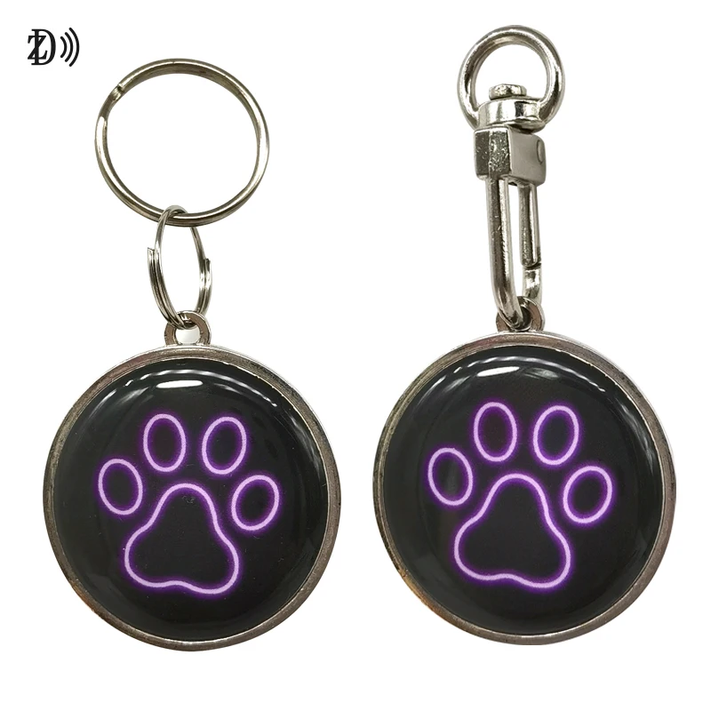 Pet Anti-lost RFID NFC tag Customized Dog and Cat Tracking Epoxy Smart tag RFID Hang tag