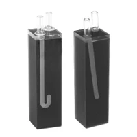 Quartz cuvette with UV spectrophotometer Semi micro cell with black walls and with lid Large Diameter Quartz Glass Tube