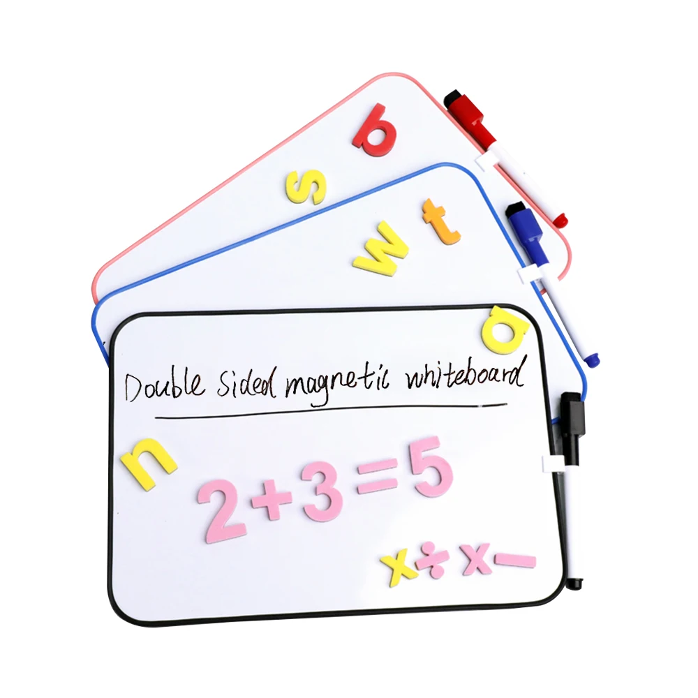 Amazon Hot-selling portable double-sided whiteboard safety multi color dry erase board for children