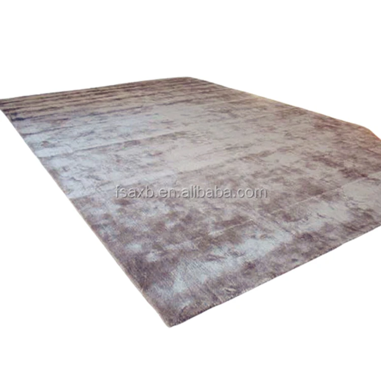 Hot Sale Grade Customized 100% Viscose Silk Area Rugs For Living Room Plush Rug Big Carpets For Living Room