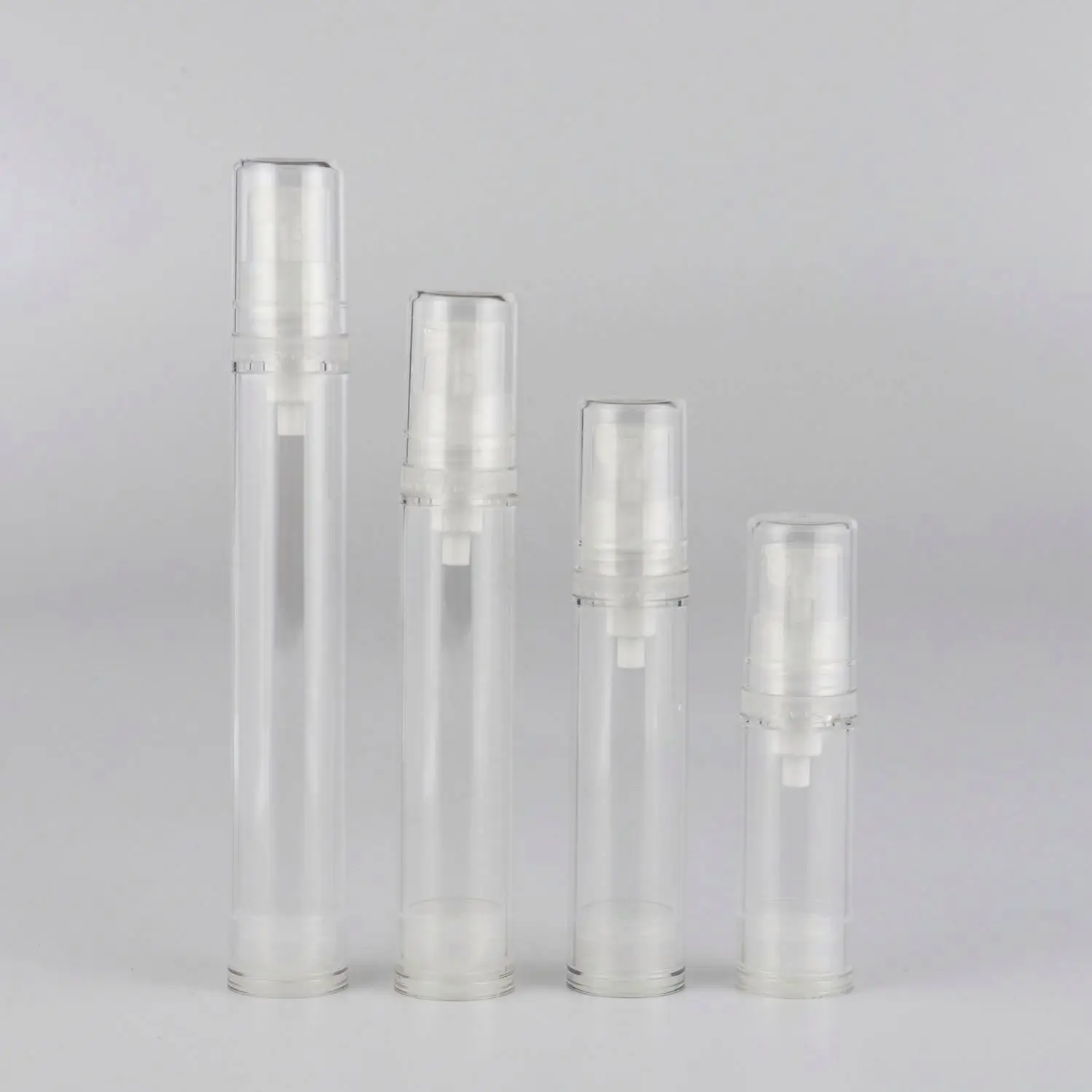Custom 5ml 10ml 12ml 15ml Custom Mini Atomizer Transparent  Mist Airless Spray Bottle Packaging Cosmetic Airless Pump Bottles