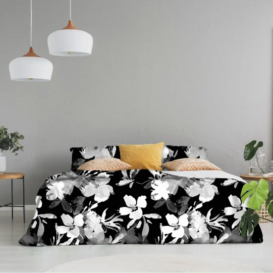 Digital Printing Bedding Set Bamboo Cotton Modal Corn Fiber Tencel Comfortable Duvet Cover Home Hotels Plant Pattern