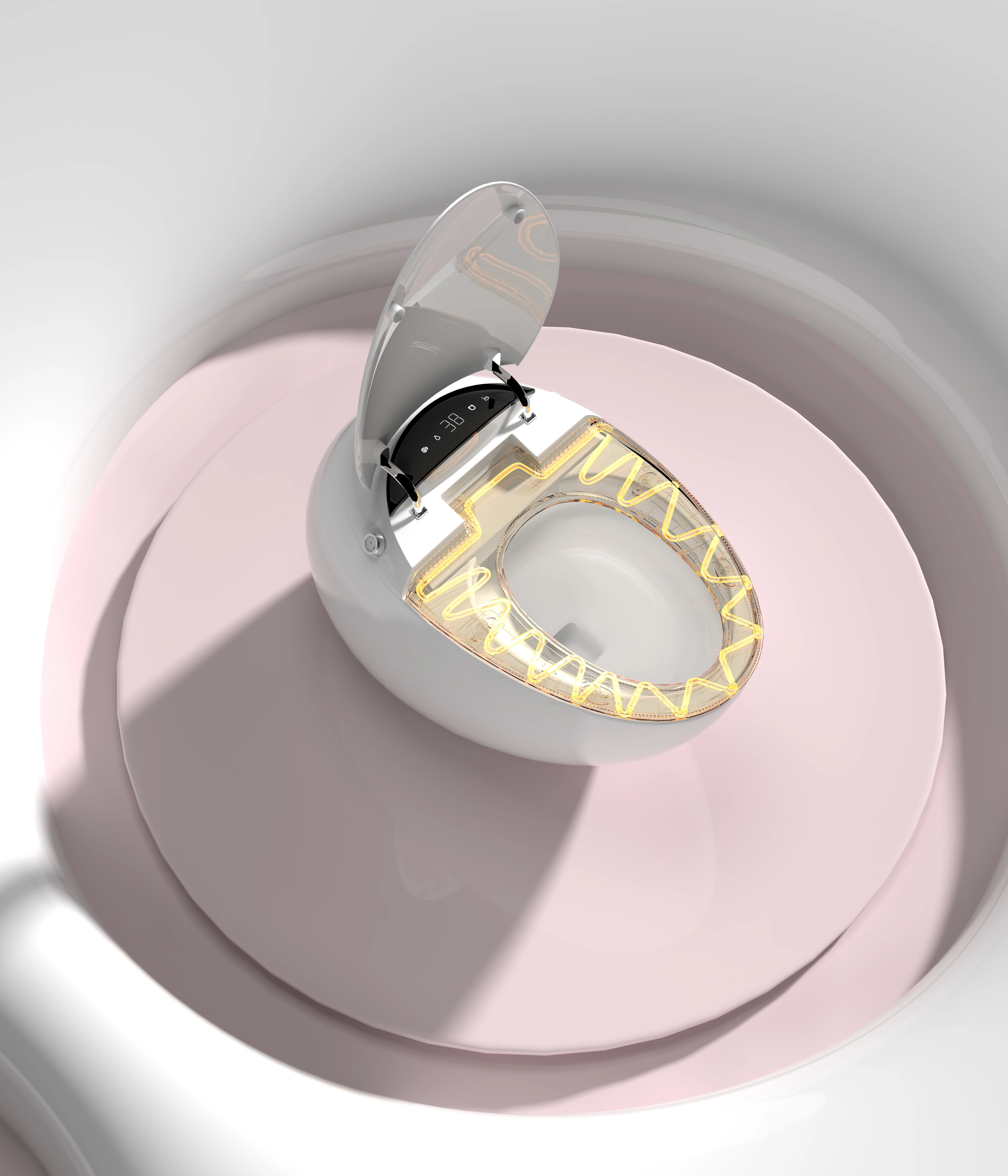 2024 Ceramic siphon one-piece Smart Toilet automatic washer toilet seat  Intelligent Floating Floor Mounted Toilet