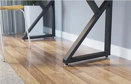 SPONGDE Gaming Table Z Shaped Modern Wood Metal Adjustable Lights Led Rgb Pc Game Home Office Computer Desk Gaming Table For Gam