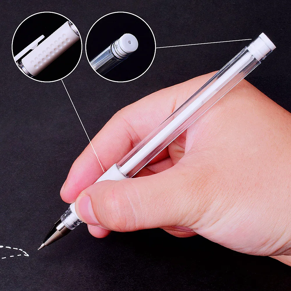 White Color Calligraphy Drawing Tool Pen Design Permanent Marker Pens Ink Smooth Sterile Tattoo permanent waterproof marker pen