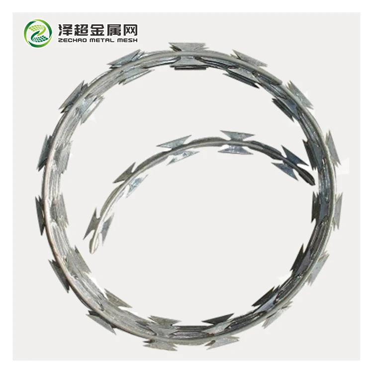 Лидер продаж оцинкованная проволочная сетка дешевая противокражная колючая проволока для бритвы