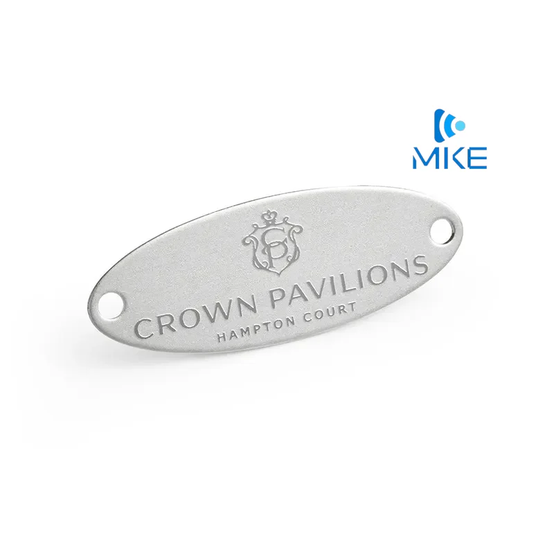 custom metal leather clothes logo clothing label