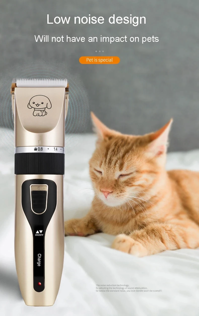 New Professional Rechargeable Electrical Dog Grooming Kit Pet Grooming Kit Hair Clippers Kit Pet Hair Trimmer
