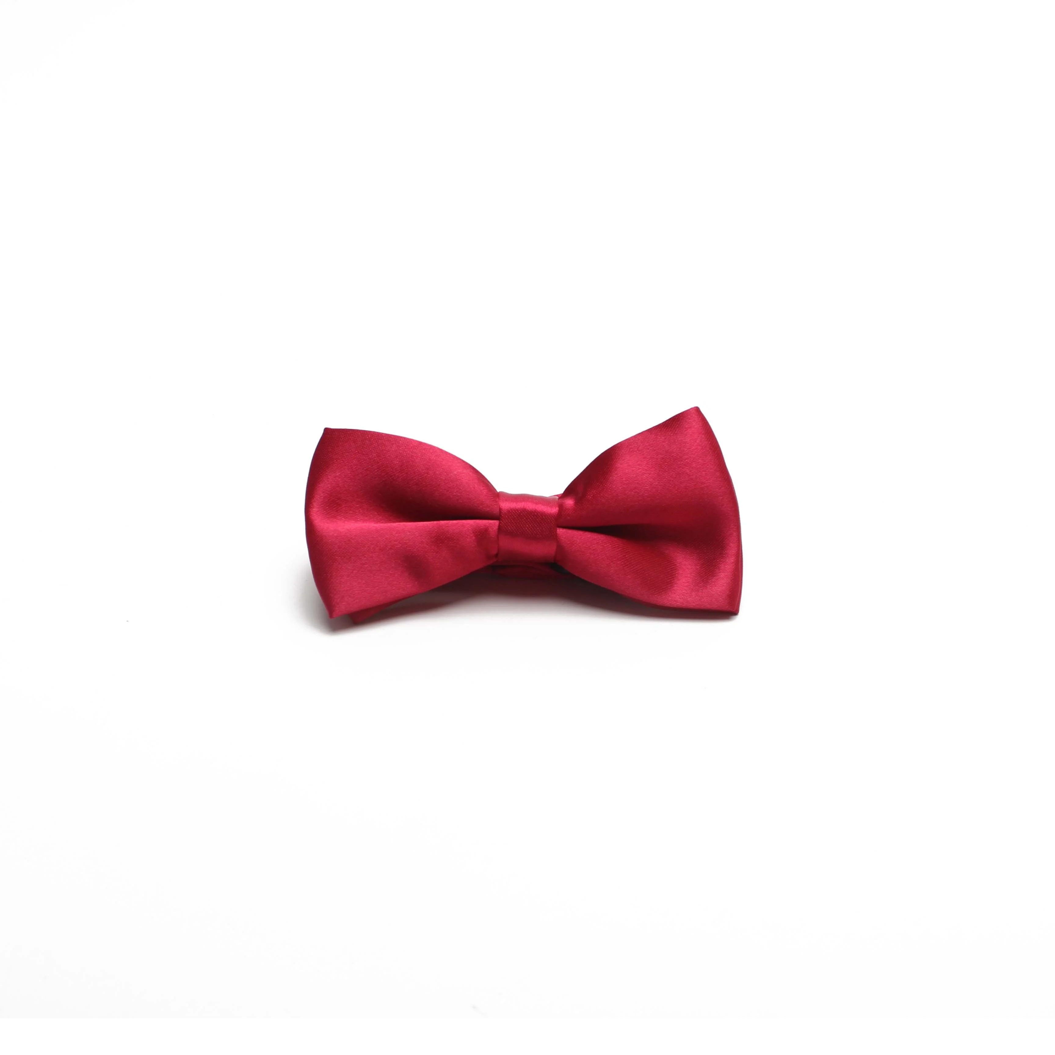 Polyester Satin Plain Dyed Self Tie Bow Ties for Wedding Bowtie