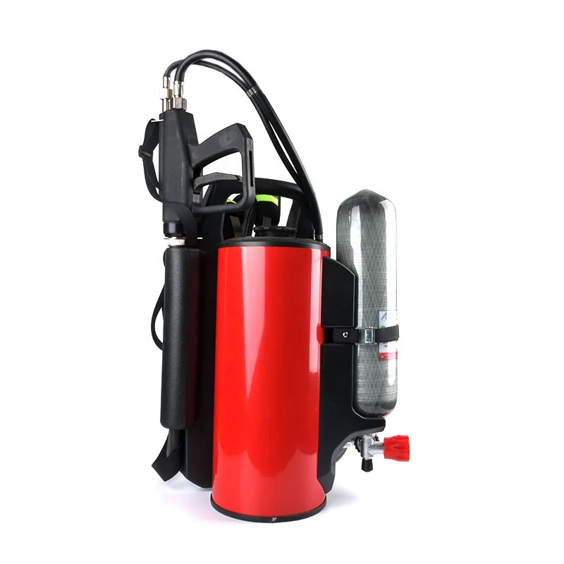 Hot Sale Water Mist Backpack Extinguisher Fireman spraying extinguisher AFT Water Mist and CAF Fire Extinguisher