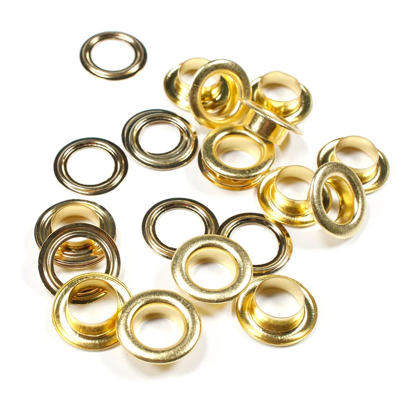 Fancy Fashion Round Brass Fastener Mesh Eyelet Grommets Custom Brass Rustproof Air Hole 22mm Mesh Eyelet