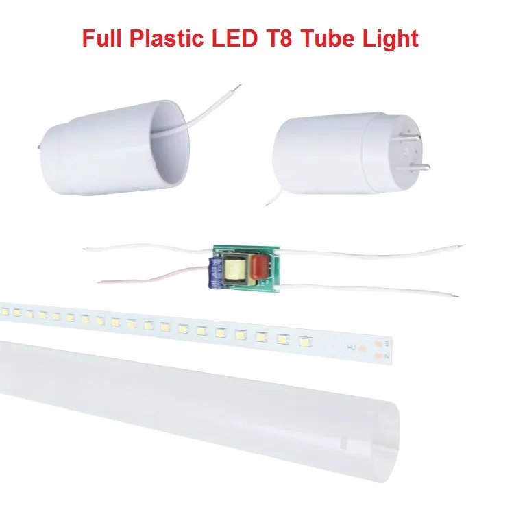 Wholesale Price Commercial Indoor Lamp Customized 60cm 120cm 150cm 9W 18W 25W Full Plastic PC G13 T8 LED Tube Light