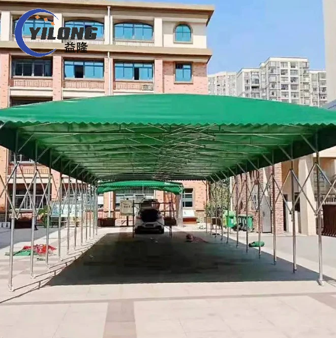 Outdoor waterproof roofing canvas steel frames steel structures sheds with tent on the roof