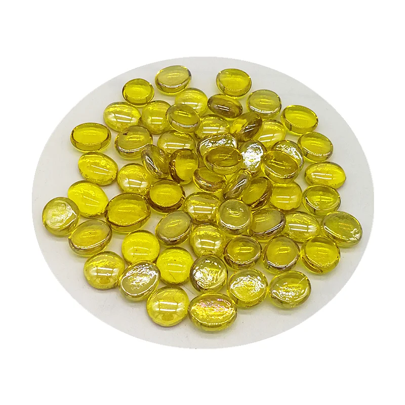Желтые полые стеклянные бусины, дешевые стеклянные бусины, стеклянные украшения для стен, 2 покупателя
