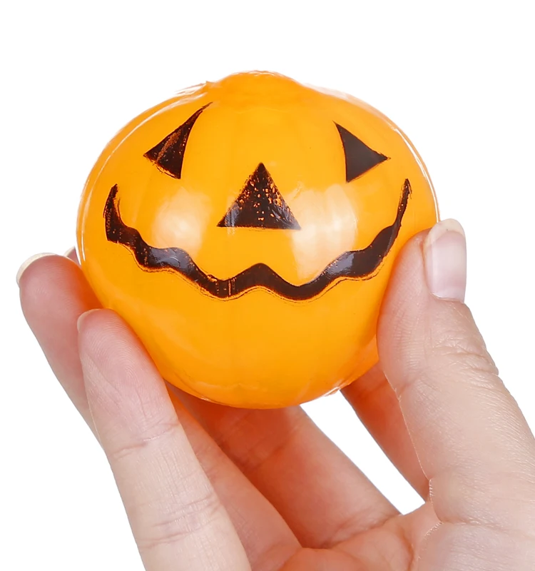 Hot Wholesale Anti-Stress Relief Funny Colorful Environmental-Friendy TPR Squeeze Pumpkin Venting Water Balls