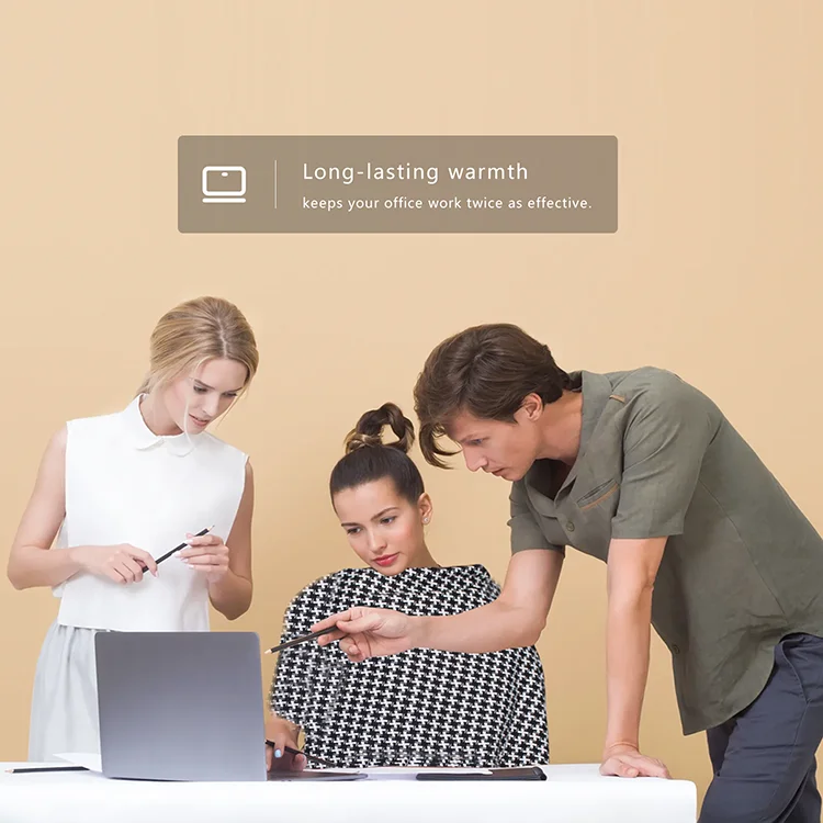 Houndstooth Soft Comfortable Safe and Reliable Usb Heating Warmth Shawl Blanket