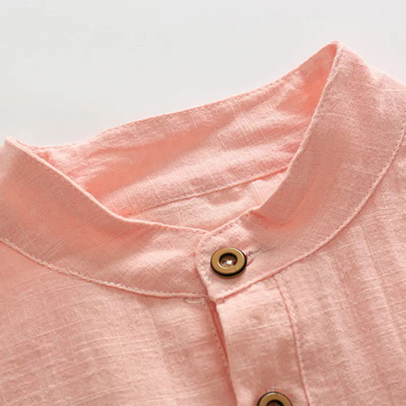 Bangladesh Children spring and autumn cotton shirt Short sleeve kids boys top turn-down collar children boys plaid shirts
