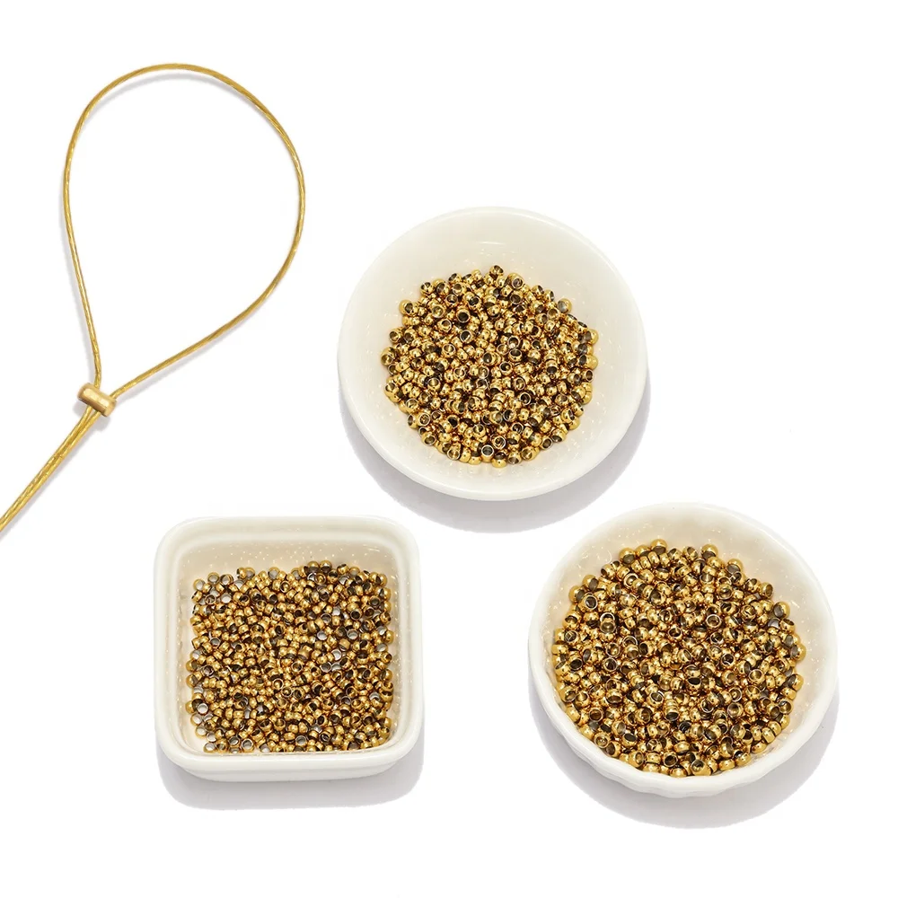 100pcs Stainless Steel Positioning Spacer Beads For DIY Jewelry Making Accessories supplies findings