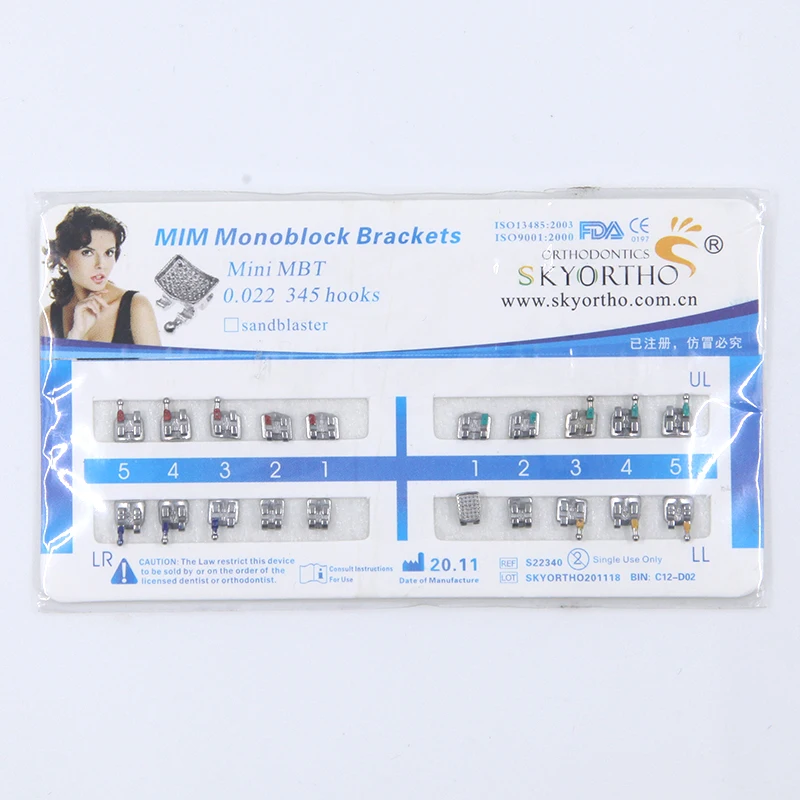 
Monoblock Bracket Mini Roth materiales dentales 