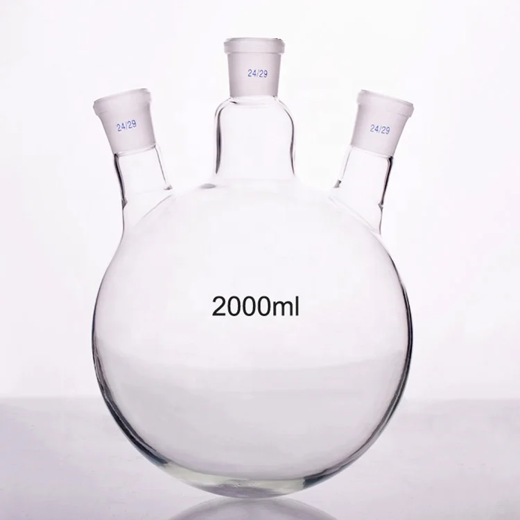 Стеклянная Круглая колба Tiandi Lab 100 мл с 3