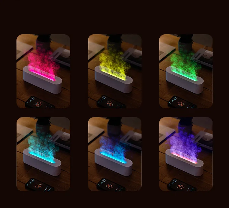 NEWIND  Flame Model Aromatherapy Humidifier with Custom Logo Multiple Flame Colours Product Genre Aroma Diffusers