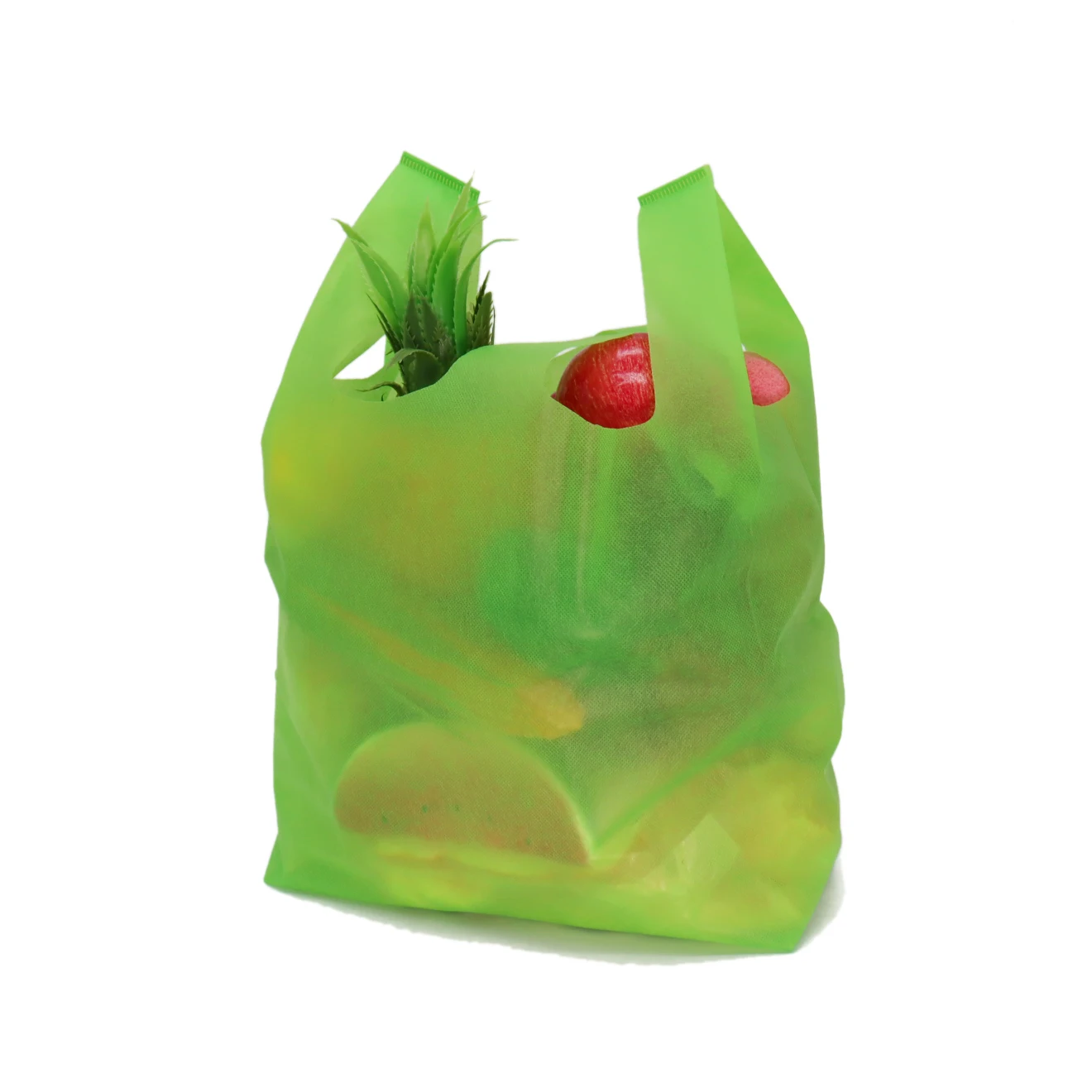 Fei Fei Wholesale Cheap w cut non-woven vest non woven cloth shopping bag  t shirt cloth bag