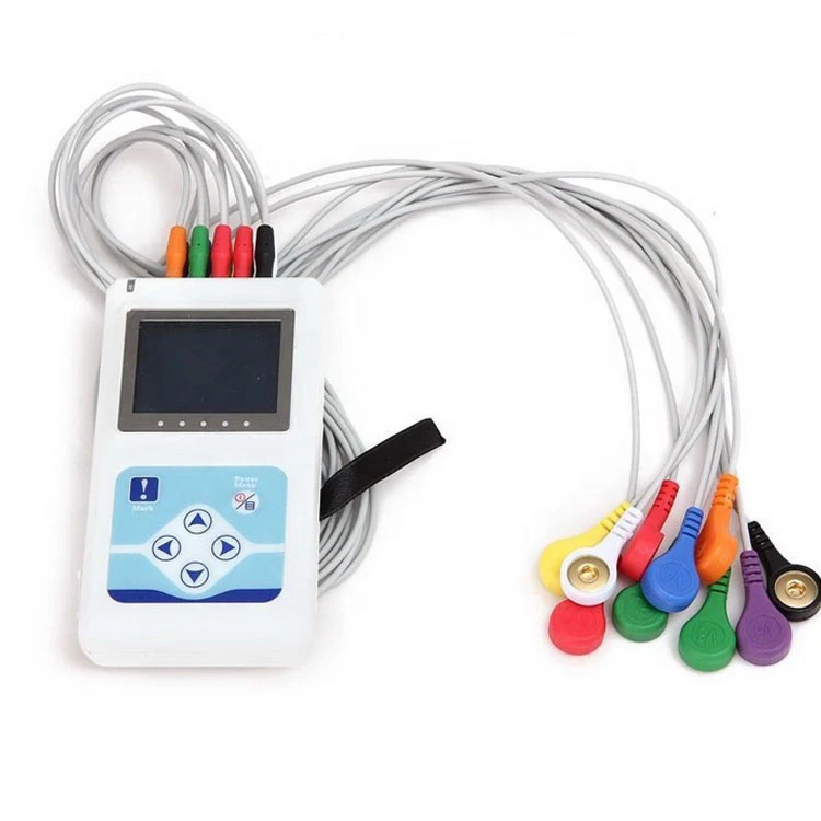 Contec Tlc5000 Digital Handheld Portable Dynamic 12 Channels 24 Hour Contec Holter Ecg Device