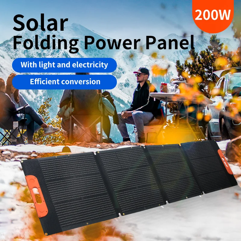 mini foldable solar panel 200w solar panel monocrystalline paneles solares For Outdoor/Camping