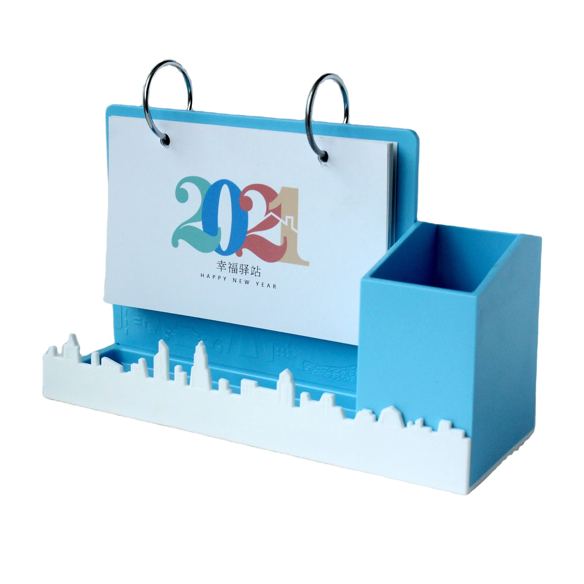 Customized office supplies with advertising calendar desktop calendar