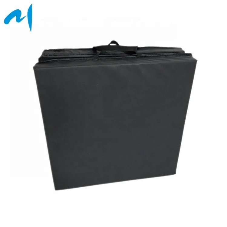 
Tri-folding Vinyl Gymnastics Crash Mats Anti-slip Black Color Cheap Gymnastic Mats for Sale 