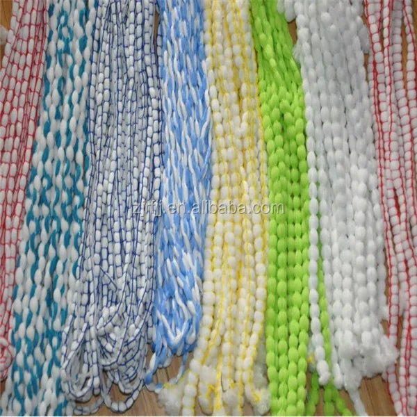 Various styles of microfiber yarn mop head dry and wet plastic mop head