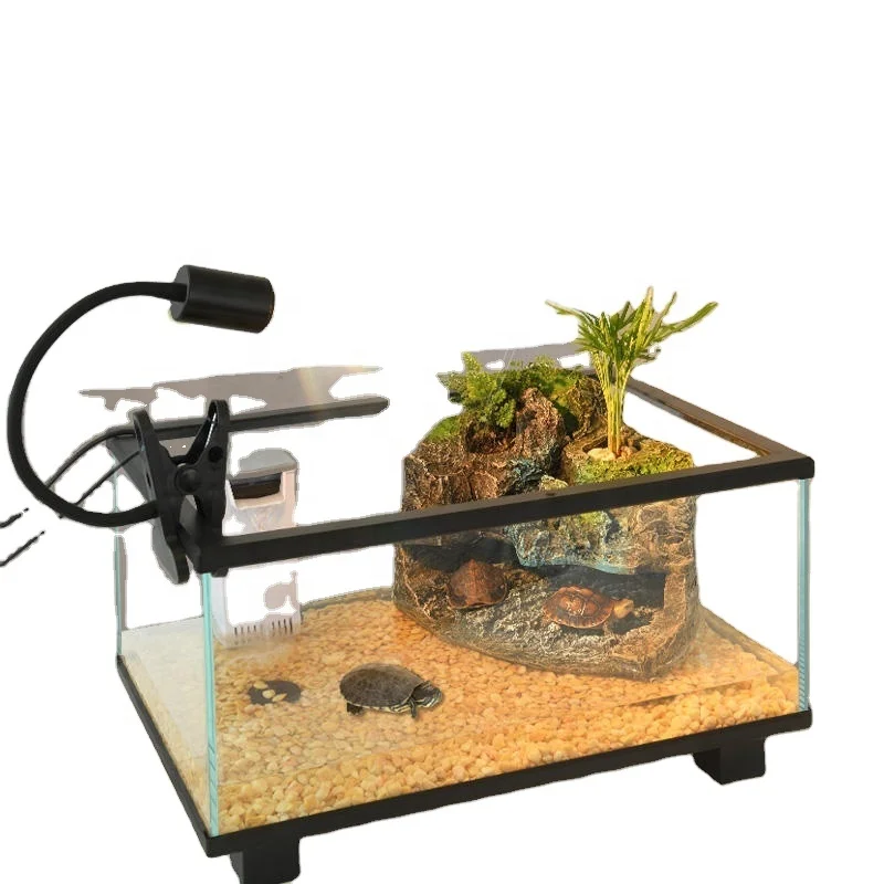 Glass reptile cage shell Transparent reptile breeding box Aquarium reptile box